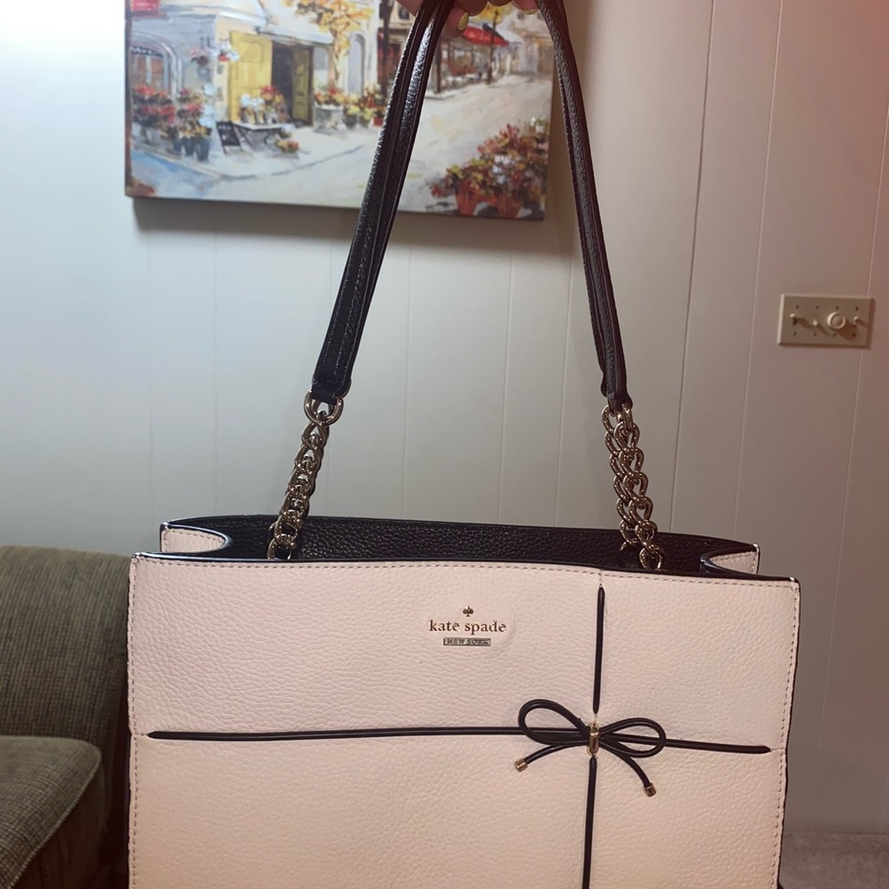 Kate Spade Black and Cream Tote Bag